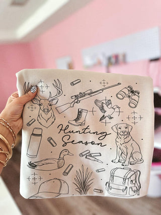 Hunting season doodle collage