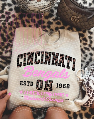 Custom leopard bengal athletic department