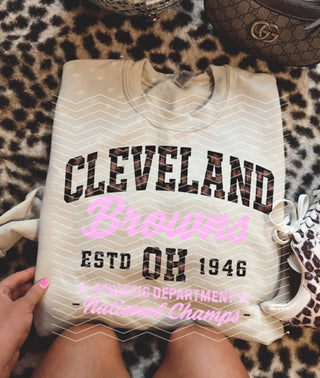 Custom leopard Cleveland athletic department