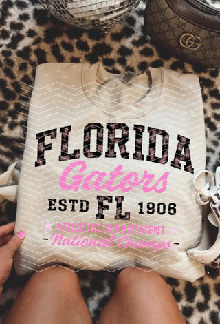 Custom leopard fl gator athletic department