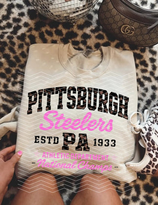 Custom leopard Steeler athletic department