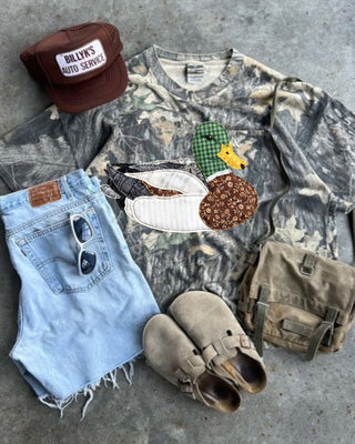 Faux Patchwork Mallard Camo tee