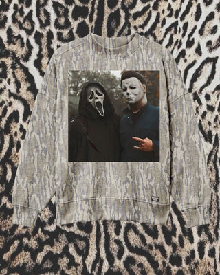 Licensed Mossy Oak® Bottomland Mockneck Sweatshirt [PREORDER — EARLY NOVEMBER ARRIVAL] SPOOKY ICONS