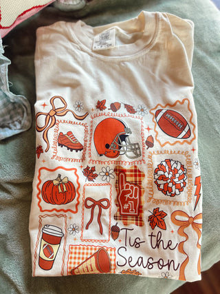 Default fall football doodle small comfort colors ivory tee