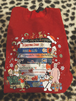 VHS antique cherry red crewneck size xl ready to ship