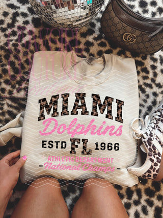 Miami dolphins comfort colors tee ready to ship medium