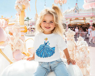 Faux rhinestone princess | Kids graphic