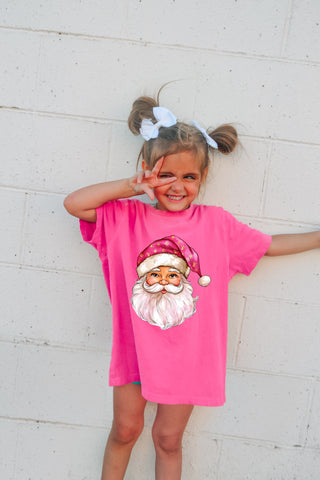 Boujee pink Santa hat | Kids graphic