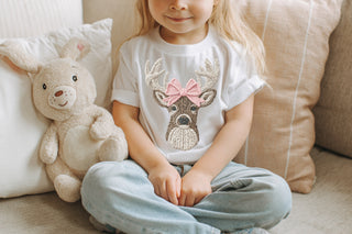 Faux crochet reindeer | Kids graphic