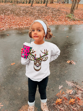 Faux rhinestone reindeer | Kids graphic