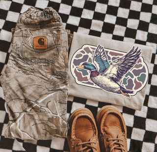 Retro mallard stamp | Kids graphic