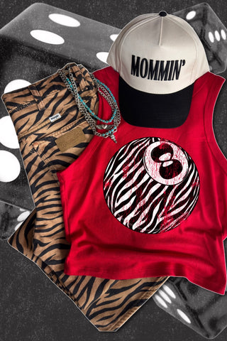 Zebra grunge 8 ball tanks + baby tees