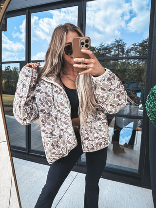 BIRDIE PREORDER Cozy Cloud Jacket in duck Camo