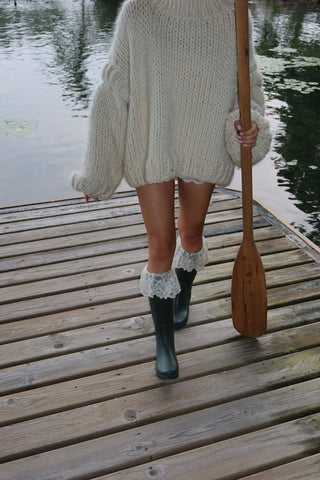 Lace Ruffle Removable Boot Cuffs ~ Preorder