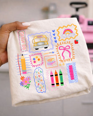 DOODLE SCHOOL COLLAGE | KIDS TEE TUESDAY