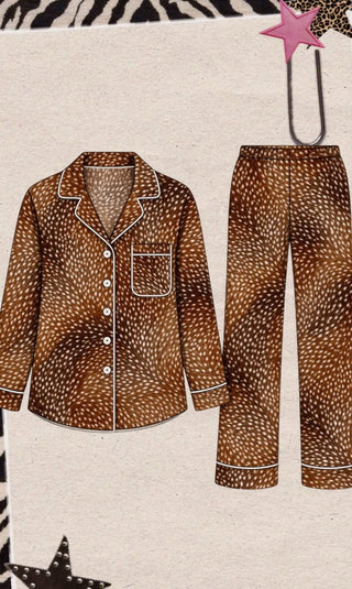 PREORDER | CCB® Deer Print Bamboo Jammie Set