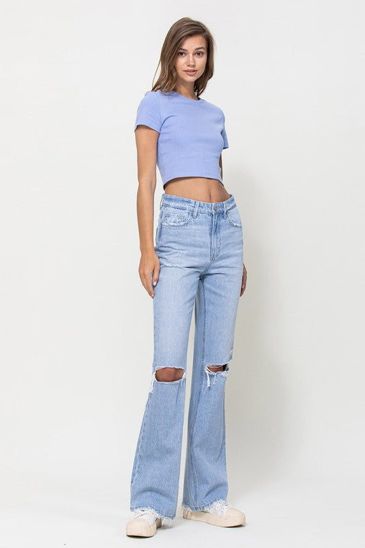 90's Vintage Flare distressed jeans